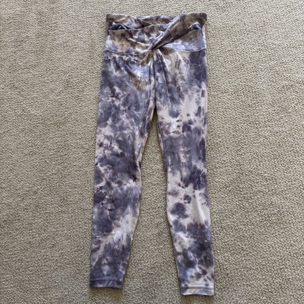 Lululemon Leggings Align Pant Womens Purple Moisture Wicking Crossover Size 10